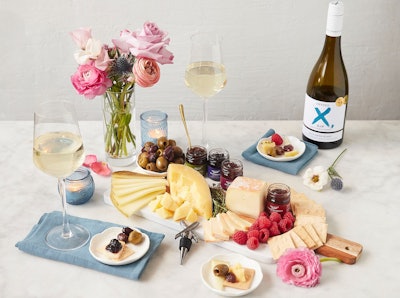 Murray’s Cheese recently launched a new curated collection and a custom cave-aged cheese with Sarah Jessica Parker and her wine label, Invivo X, SJP. The collection ($110) features the actress’s curated picks for pairing with wine, including her favorite cheeses, olives, jams, and crackers.