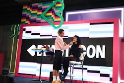 Beauty artist Mitchell Halliday demonstrated complexion and ambient makeup techniques.