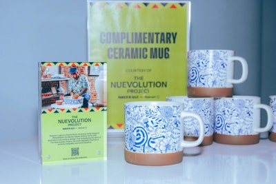 The Nuevolution Project is a collection of products made by creatives in the Hispanic community including these mugs from Roberto Lugo.
