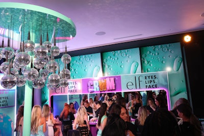 E.l.f. Cosmetics created an immersive experience inspired by its recently released playlist, “Get Ready With Music,” and guests enjoyed glam touch-ups and complimentary products as well as fragrance giveaways by Diesel.