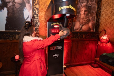 Prime Video worked with Allied Global Marketing on the pop-up, which also featured Red One-inspired Krampus games.