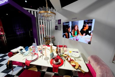 Furniture and home goods company Wayfair created The Real Housewives Supper Club, a shoppable space inspired by Real Housewives dinner parties. Attendees could purchase items in the space using QR codes.