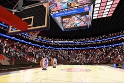 Detroit Pistons World is billed as the first-ever digital twin arena created by the NBA's Detroit Pistons in partnership with MeetKai, a browser-based immersive AI platform. The experience features an exact virtual replica of the Michigan basketball team’s home court.