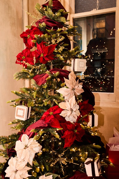 Beyond the keys was sensory heaven—complete with a Christmas tree, of course, where candles hung in the place of ornaments.