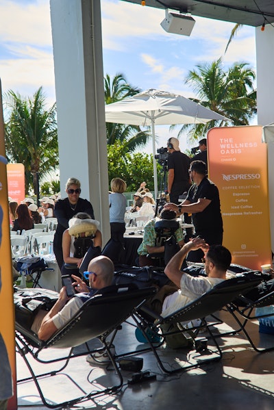 Immersive self-care experiences featured the HigherDOSE Red Light Lounge, Hyperice Rest and Recovery Zone, ARMRA Revival Bar, and more.