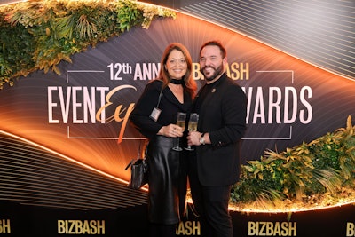 Many guests didn't leave without snapping a photo in front of this greenery-filled step-and-repeat fabricated by Brand Activation Services.