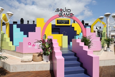 Working with experiential agency Seen Presents, Netflix returned to Cannes Lions for its second year in 2024, hosting an interactive Squid Game dalgona cookie-based challenge. Guests attempted to beat the clocks as they navigated their way around a series of wired shapes without getting shocked.