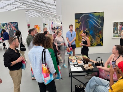 Ashley Voss of Voss Gallery and The Tracy Piper offered a three-day VCC Art Insider Pass where a group of art enthusiasts toured SCOPE Art Show, Untitled Art, and Art Basel Miami Beach together. Each day concluded with wine and conversation back at Kimpton Angler’s Hotel.