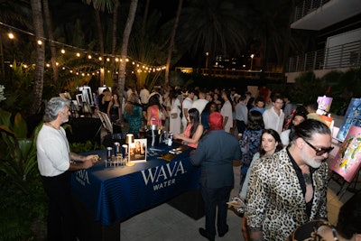 On Saturday night, José Andrés Group’s DiLido Beach Club hosted Art by the Beach produced by Caché Life. The boutique festival displayed works from 11 emerging artists—all of whom attended the event—and included sounds from five acts.