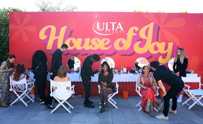 On Saturday, the space turned over for Ulta House of Joy, which featured a branded beauty bar with makeup applications, brunch bites, and other giveaways.