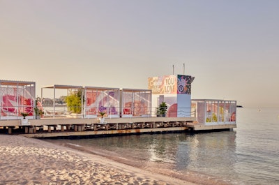 What's more creativity-inducing than natural light and fresh air? While your meeting likely isn't taking place on the French Riviera, take a cue from this dreamy meeting room setup from Pinterest. As part of the brand's beachside activation at Cannes Lions in 2022, the Pinterest team and producers Amplify built several meeting rooms set along an adjacent pier. Slatted roofs and siding offered memorable ocean views and cooling breezes. See more: Cannes Lions 2022: How Top Brands Drew Attention at the Jam-Packed Festival of Creativity