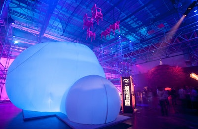 Another cool breakout room from the 2015 edition of C2 Montreal was the “Cloud of Fog,' a 40-foot tentlike structure filled with fog. Groups of seven attendees stood inside and participated in a moderator-led discussion—but they could not see one another. As the session progressed, the participants would take small steps forward, until the end when they were all gathered in the middle and close enough to see one another. Richard St-Pierre, then the president of C2 Montreal, said by removing the ability for participants to see one another, the experience “completely disconnected the person from the persona. Once everybody was out, you would see those groups coming back again to share coffee and such.' Also, did you catch those chairs suspended above? In another breakout, a moderator led guests in a seven-minute discussion of business topics while they sat in chairs suspended inside a net 18 feet in the air. “When you are physically at risk of something, your perception of who you are, the environment, the world, will change. So that’s what we wanted to accomplish,” St-Pierre said. See more: How C2 Montréal Challenged Attendees to Take Risks