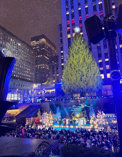 PRG worked on this year's Rockefeller Center Tree Lighting Ceremony, which took place on Dec. 4 during the live broadcast 'Christmas at Rockefeller Center.'
