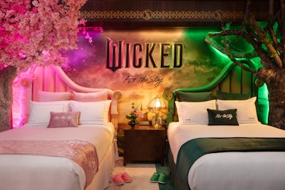 This holiday season, New York Hilton Midtown and Universal Pictures are bringing hotel guests into the world of Wicked with a specially designed suite inspired by the film. Scroll down to learn more.