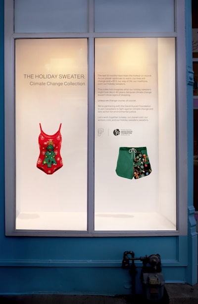 FUSE's Climate Change-Inspired Holiday Window