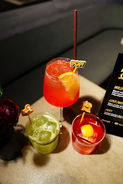 Cocktail stir sticks, from Brown Girl Made That, showcased elements from the Departure 40 collection.