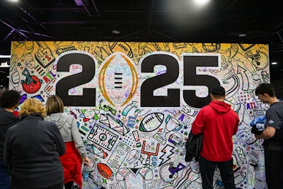 Fans were able to make their mark on this 2025 mural.
