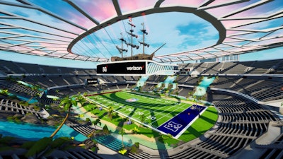 To demonstrate the power of 5G technology, Verizon teamed up with online video game Fortnite to create a virtual football stadium within the game that featured NFL players competing against professional gamers. The company also created a 5G SuperStadium within the NFL mobile app that allowed some users to watch the game from different camera angles.