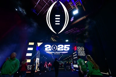Playoff Fan Central, which was produced by ELI Marketing, is a free family-friendly event that includes games, clinics, pep rallies, special guest appearances, autograph signings, and exhibits celebrating college football and its history. This year's experience was held at the Georgia World Congress Center.