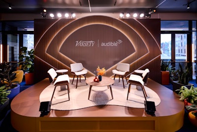 The Audible Listening Lodge also hosted the Variety x Audible Cocktails & Conversations panel events.
