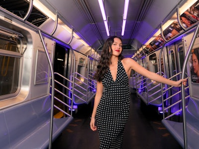 Olivia Rodrigo celebrated her partnership with Sony Electronics LinkBuds with a two-day event that transformed a retired subway station in Manhattan's Lower East Side into the 'O Line.'