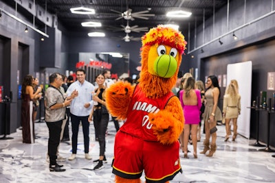 The tour kicked off at Aroma360’s Miami showroom where even Burnie—the Miami Heat’s mascot—was in attendance. (More than 20 additional Aroma360 stores are set to open in the U.S. throughout 2025.)