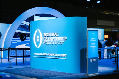 Sabina Ahmed, assistant vice president of sponsorships and experiential at AT&T, said the space had 49,000 impressions throughout the weekend. The company teamed up with experiential agency Wasserman and media agency Hearts & Science to produce the activation.