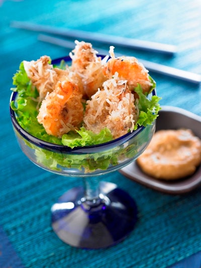 Moore's company often offers live, interactive cooking stations and other food-themed experiences at events.