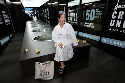 Peacock's 'Crime and Unwind' Pop-Up Spa