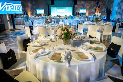 Event producer Stoelt Productions used lighting to change the look throughout the program.