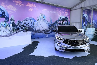 The new Acura ADX premium compact SUV was on display.