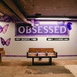 The 'O Line' was a nod to Rodrigo’s hit “Obsessed' and featured a larger-than-life mosaic installation—as all NYC subway stations do—complete with purple butterflies.