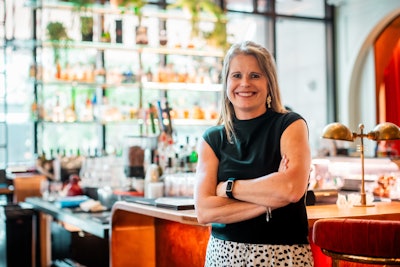 “I didn’t feel like I was an alcoholic, but I also felt like it was a huge part of my life, especially when I was traveling and speaking the next morning,' says Nelson (pictured). 'I came across a TED Talk about gray area drinking and it helped me make the decision to stop drinking.'