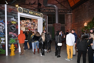 Inside a recreation of a record store that honored Atlanta’s contributions to hip-hop history, guests had the chance to personalize hats.