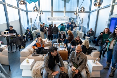 Available exclusively to Reserve cardmembers, the space featured complimentary bites, as well as Q&A panels as part of Los Angeles Times Talks @ Sundance Film Festival Presented by Chase Sapphire.