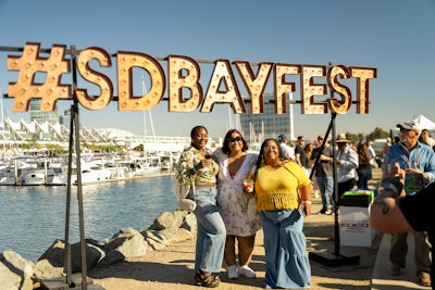 Festivalgoers enjoyed the Grand Tasting event, which featured Michelin-starred and James Beard-nominated chefs, live-fire cooking demonstrations, immersive VIP experiences, and tastings from top wine regions like Paso Robles, Temecula, and Napa.