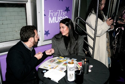 Three retired subway train cars boasted different immersive moments. The Lounge Car, for example, offered tarot card readings.
