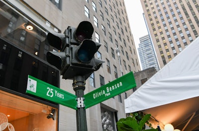 In March 2024, NBC took over NYC’s Rockefeller Plaza, turning it into “Olivia Benson Plaza” to celebrate the 25th anniversary of Law & Order: Special Victims Unit. (Benson, played by Mariska Hargitay, is the show’s main protagonist and a fan fave.) “When we started thinking about ways to honor SVU’s 25th anniversary, we thought, 'What better way to bring the show to life than with an experience designed for the show’s loyal fandom?'” explained Margaret Walker, senior vice president of NBC brand strategy and audience growth at NBCUniversal Entertainment, about the concept. Highlights included photo opportunities in front of a larger-than-life Law & Order sign as well as a “Dun Dun” sign—a nod to the show’s famous theme song—along with subway-inspired turnstiles and custom street signs. The experience was produced by NVE Experience Agency. See more: See How NBC Celebrated the 25th Anniversary of 'Law & Order: SVU'