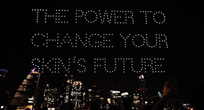 Eventique produced Clarins' Double Serum Launch Event during F1 last fall. The concept for this event was to create a watch party for a drone show that would visualize Clarins' Double Serum moisturizer and bring the brand to life in the air, with the Austin, Texas, skyline as the backdrop.