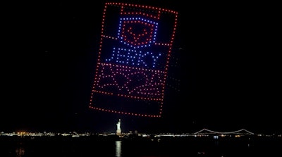Rudduck and his team worked on a drone show with Eventique, Sky Elements, and jerky brand Jack Link’s for National Jerky Day last June. Watch a video here.