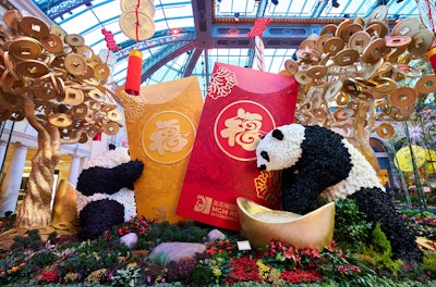 Bellagio Conservatory & Botanical Gardens' Lunar New Year Display