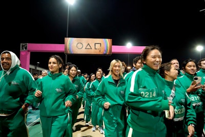 Participants were given a complimentary tracksuit to wear.