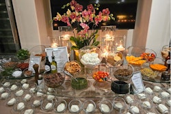 'Whether it’s a corporate event for thousands, a holiday party for hundreds, or an intimate fete for dozens, the same meticulous attention to detail assures success and client satisfaction every time,' says Roth-Oseary. (Pictured: a 'burrata bar' the team created at an event.)