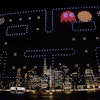 For a 2023 event, Pixis Drones created a massive Pac-Man game in front of the Manhattan skyline using 750 drones. Watch a video here.
