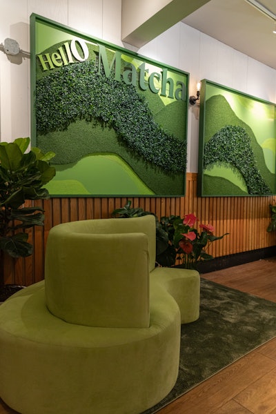 There were matcha mixologists and latte artists on site, handcrafting custom creations and topping hot drinks with personalized latte art, along with head and neck massages and custom matcha bonbons from Daniel Corpuz Chocolatier. More than 55 VIP guests attended; the experience was later opened to public, drawing more than 300 guests to try a complimentary matcha drink.