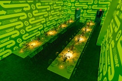 The event featured a formal dinner setting.