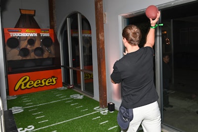 There was also a Reese's-sponsored 'Touchdown Toss' game.