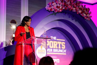 'Diversity in the room is good business,' said honoree Swin Cash to a raucous applause from the audience. Cash is a Naismith Memorial Basketball Hall of Famer and the senior vice president of basketball operations and team development for the New Orleans Pelicans.