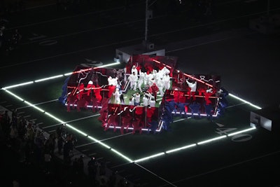 Kendrick Lamar performed at Super Bowl LIX on Feb. 9, 2025. The show 'may have been the best field usage in halftime history,' says Matt Stoelt, one of 10 event producers who reviewed the performance for BizBash.