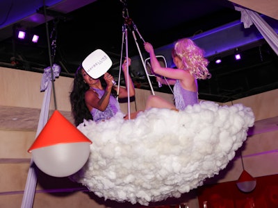At the event, Maybelline celebrated the launch of its Super Stay Lumi-Matte Foundation. Guests were able to find their perfect match at a custom shade-matching station featuring the full 24-shade collection. Performance artists brought to life the foundation’s weightless feel.